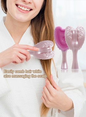Professional Mini Angel Detangling Tangle Hairbrush Comb Ant