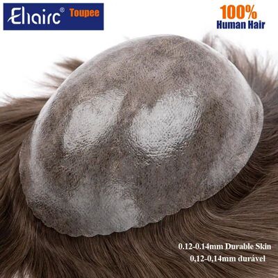 Men's capillary prothesis  0.12-0.14mm Injection Skin Toupee