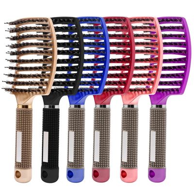 Hair Brush Hair Comb Detangling Hair Brush Bristle&Nylon Wom