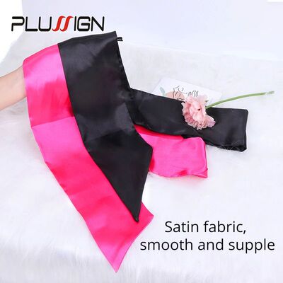 Quality Fashion Satin Scarf For Eags Silk Wig Wrap Black Pin