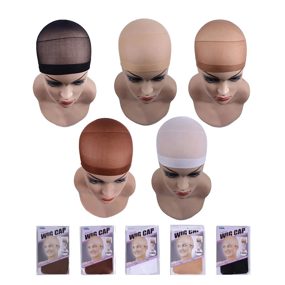 2 pcs/ Pack Wig Caps Hair NetS Weave  Hairnets Wig Nets Stre