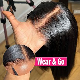 Ready to Wear Go Glueless Wig Straight 13x6 HD Lace Frontal