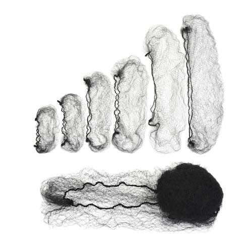 20 Pcs Nylon Hair Nets for Buns Mesh Wig Cap Weaving Cap for