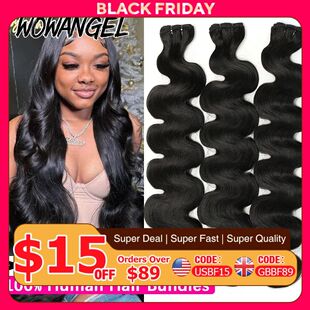 Wow Angel 28 30 inch Body Wave Human Hair Bundles 1/3/4 piec