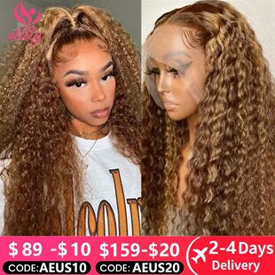 HD 13x6 Highlight Wig Human Hair Honey Blonde Lace Front Wig