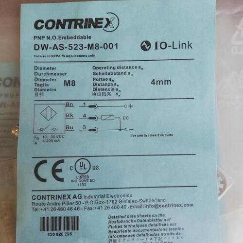 contrinex科瑞LTR-D04MA-NSK-301 LTR-D04MA-NSK-403并回收