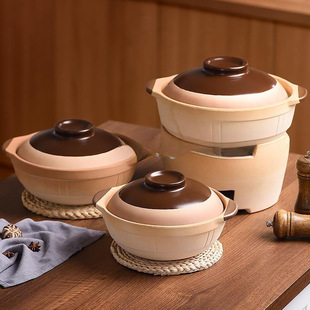 老式土砂锅家用煲仔饭炖锅燃气灶小沙锅陶瓷锅瓦煲煲汤耐高温