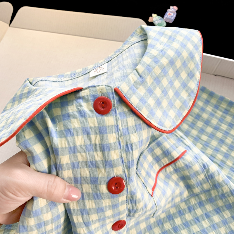 2025新款长袖长裤春秋季薄款女童睡衣儿童夏季云朵棉中大童家居服