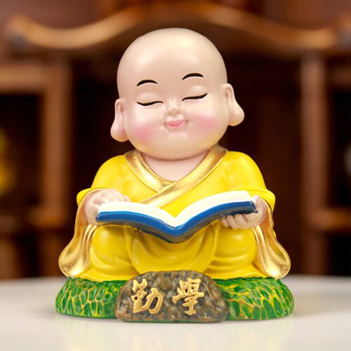 小沙弥小和尚摆件办公室桌面饰品