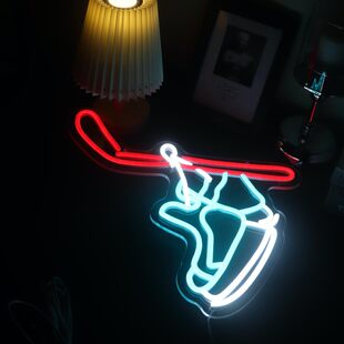 led柔性霓虹灯定制 溜冰鞋旱冰场轮滑网红背景墙装饰复古顺丰包邮