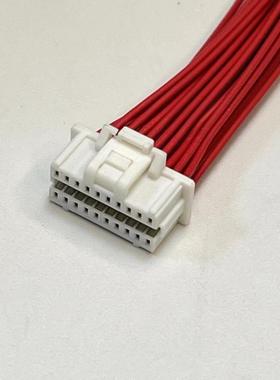 Molex1.0mm间距,5011892010连接线，501189-2010胶壳带线,双排20P