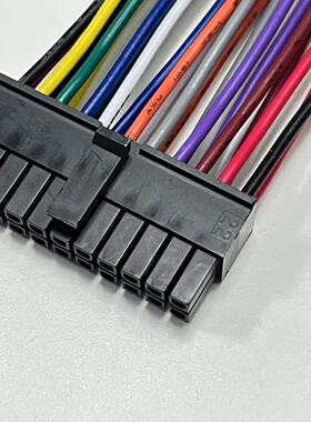 43025-2200连接线，430252200配UL1061 20AWG线，molex3.0双排22P