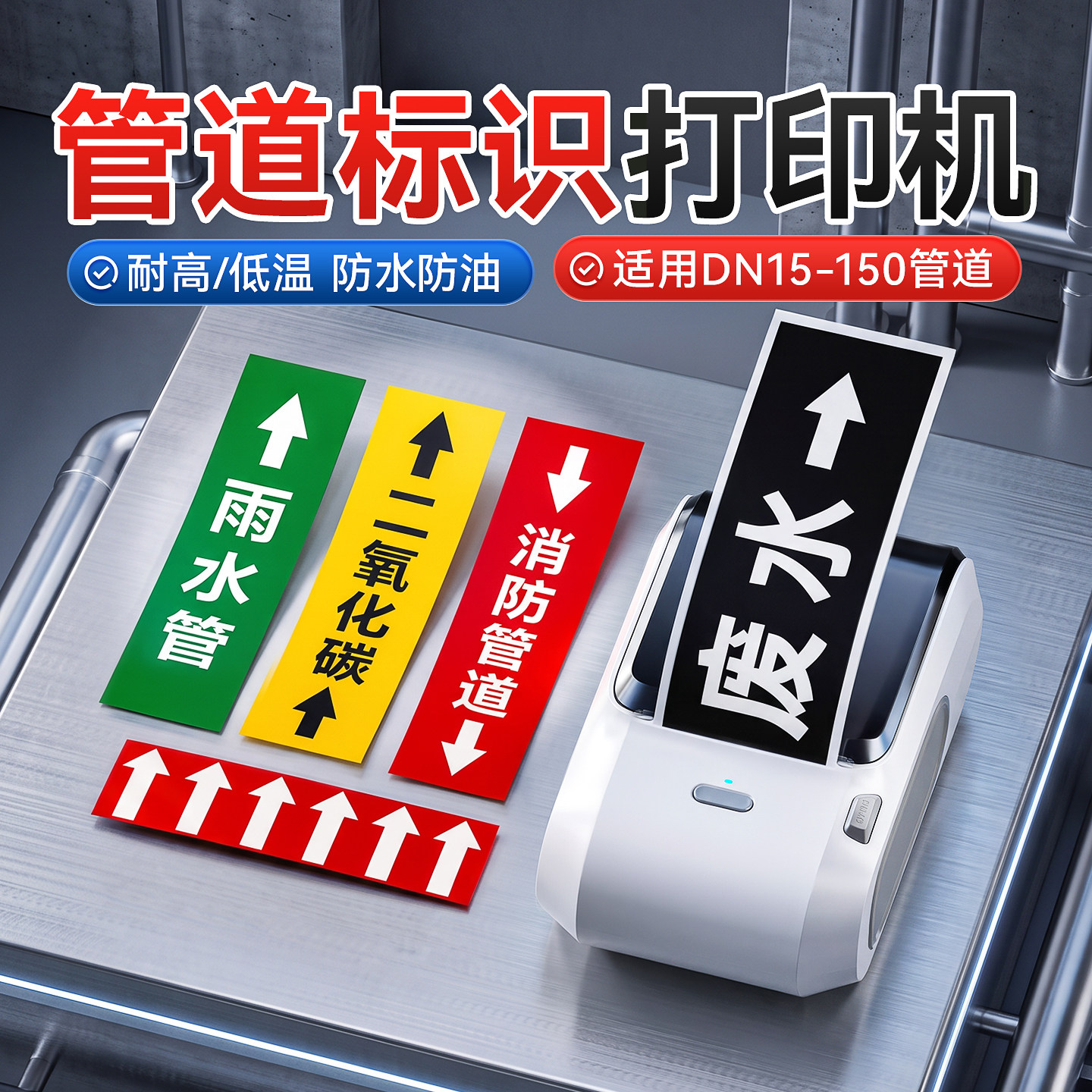 精臣M3管道标识打印机耐高低温
