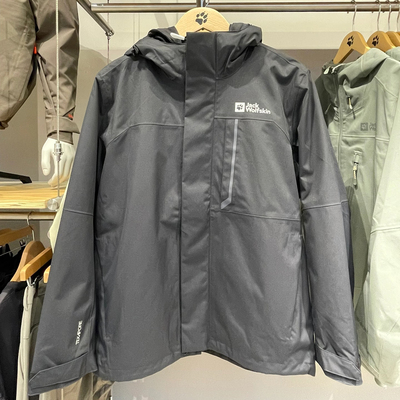 奥莱品牌折扣正品狼爪冲锋衣男25秋冬户外软壳三合一外套5121152