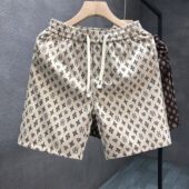 夏季 外穿五分裤 薄款 新款 休闲运动印花短裤 男士 百搭潮流宽松沙滩裤