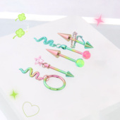 Shinma 改色恶魔钉痛钉耳钉 136钛合金耳钉二次元 甘露寺蜜璃