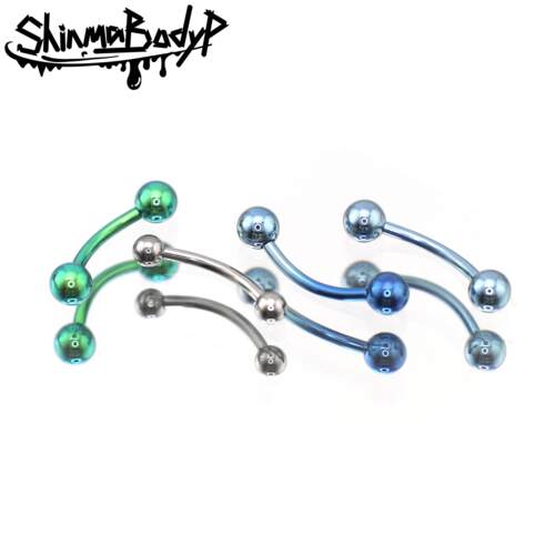 Shinma钛合金精致手工高抛光眉钉