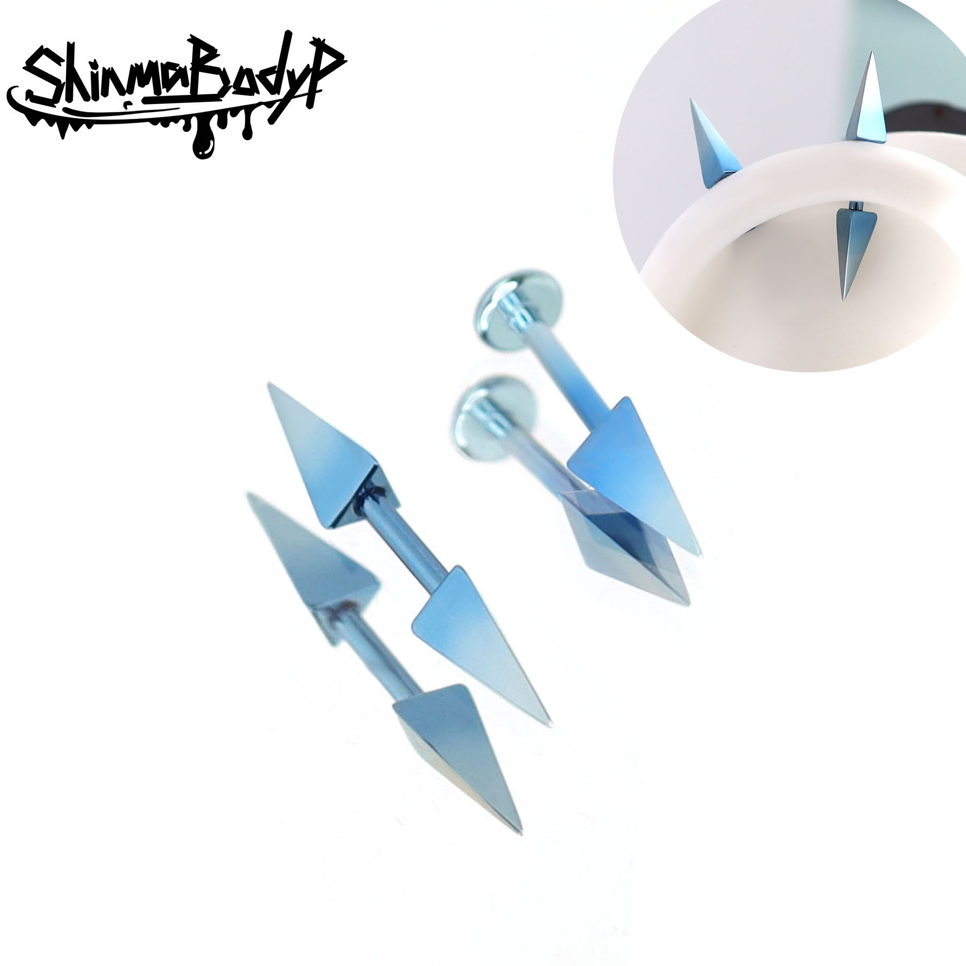 Shinma F-136钛合金冰锥冰棱恶魔耳耳骨钉耳钉甜酷冬季新品内螺纹,饰品/流行首饰/时尚饰品新,耳钉,淘宝优惠券,粉丝福利购,淘宝优惠卷