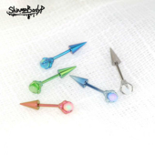 136钛合金恶魔耳龙爪果冻澳宝耳轮钉耳骨钉亚比个性 Shinma 穿刺