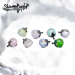 Shinma 136钛合金玉石色系高级感内螺纹亚比 配件球 雾感系列