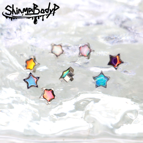 Shinma五角星耳骨钉唇钉