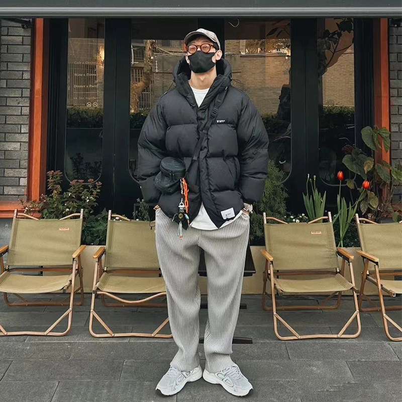 WTAPS 니시야마 토루의 롱 다운 재킷 겨울 따뜻한 방풍 및 방수 일본 CITYBOY 빵 재킷