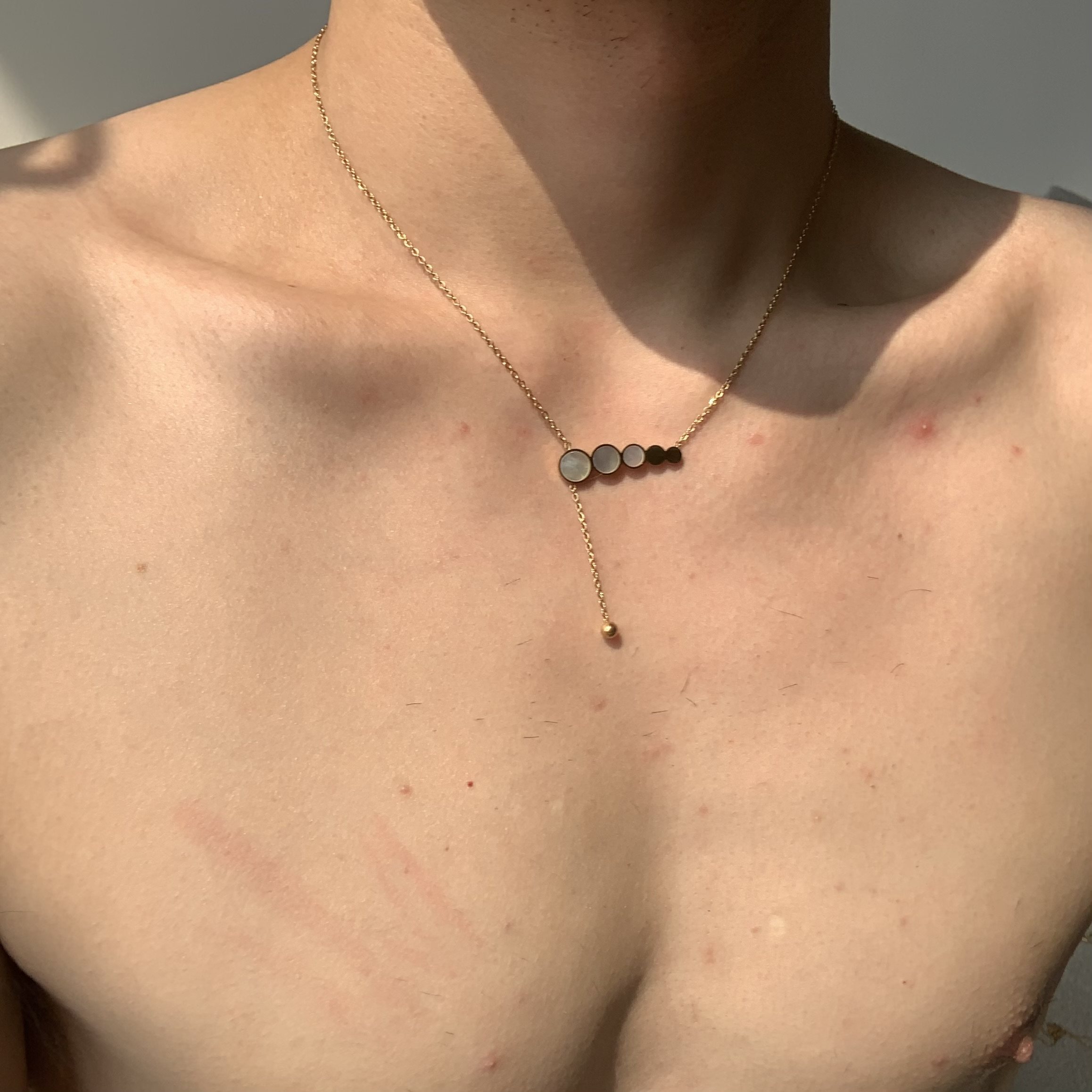 钛钢细链情侣不易过敏钛钢项链