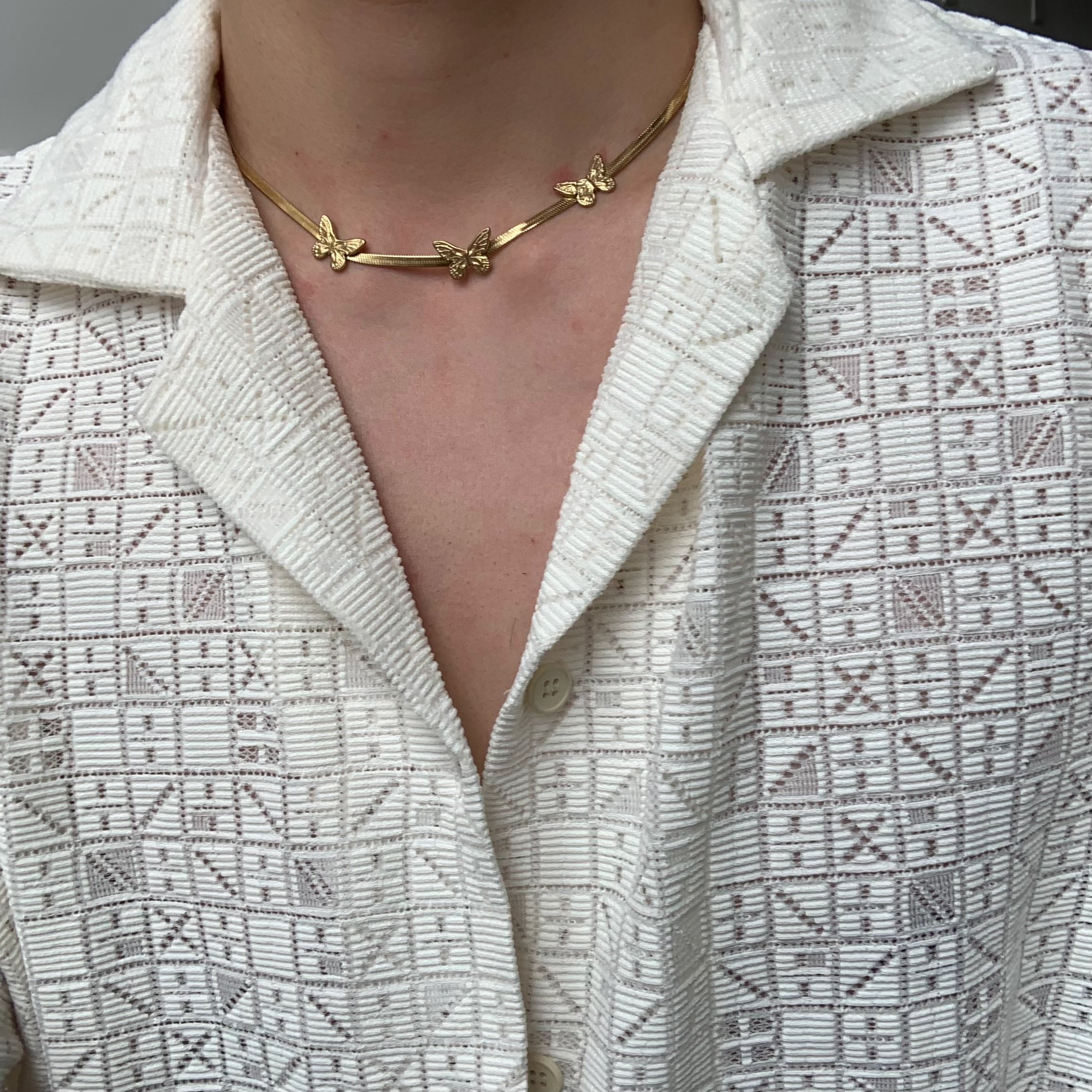 钛钢蛇骨链情侣饰品不掉色