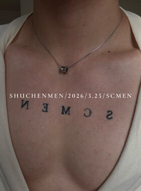 SCMEN925镀银小蛮腰项链女款