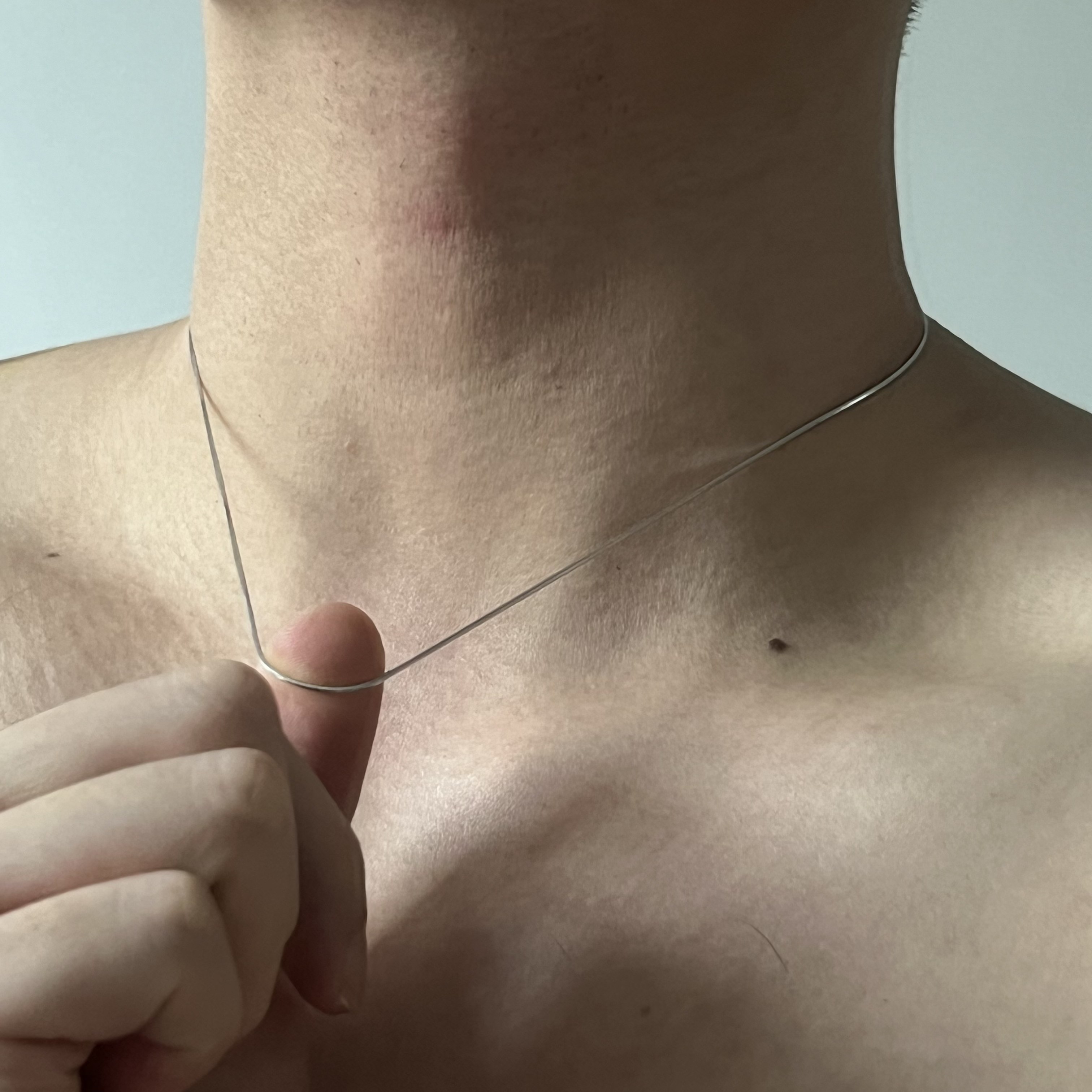 SCMENs990足银高级性感冷淡素链