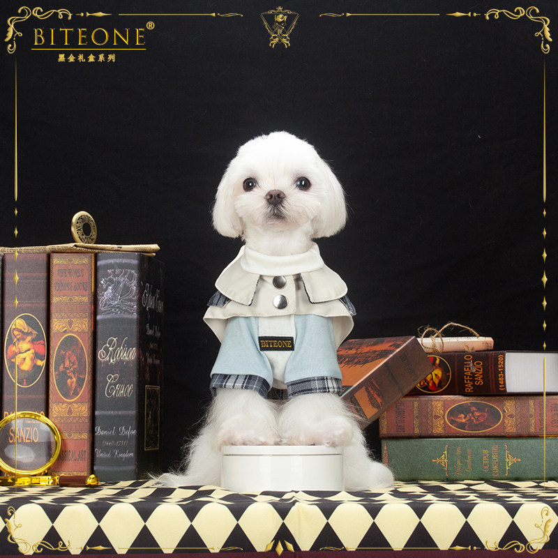 BITEONE【漫步苏格兰】猫咪狗狗衣服两件套黑金礼盒生日礼物