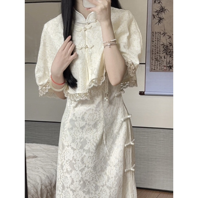 司藤同款旗袍2025新款高端修身年轻款改良少女小个子新中式连衣裙