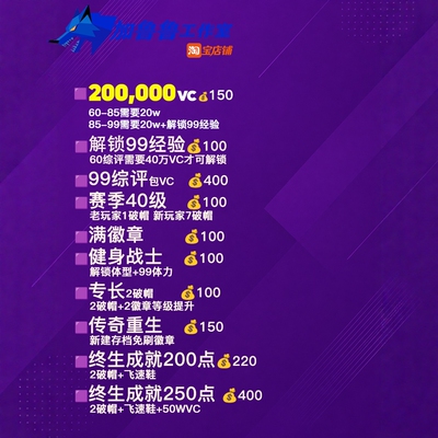 NBA2K26 steam代练 VC 40级 解锁99经验 满徽章 专长 声望 终身