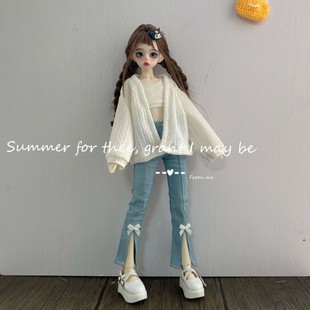 现货可贝贝bjd娃衣6分4分毛衣开衫外套上衣休闲衣服关节人偶衣服