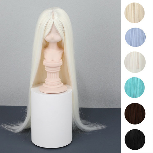 现货bjd娃娃假发柔软丝长刘海