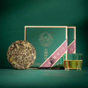馥益堂2025年太姥神韵春寿眉150g紧压茶饼福鼎白茶礼盒装口粮茶