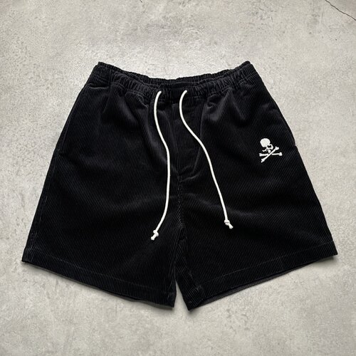MASTERMIND复古灯芯绒骷髅短裤