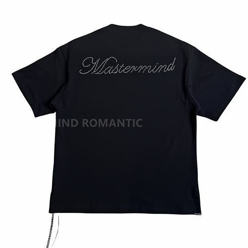 MASTERMIND后背烫钻短袖T恤