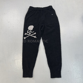 MASTERMIND冬季 男女同款 休闲长卫裤 MMJ骷髅头提花毛织休闲束脚裤