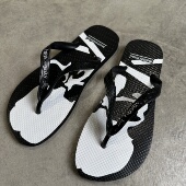 2024新款 凉拖男女同款 骷髅印花人字拖鞋 耐磨休闲沙滩防滑软底夏季