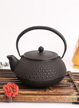 日本铁壶（中） 600ml  南部铁器 手工无涂层铸铁雕刻烧水壶 现货