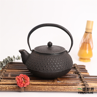 手工无涂层铸铁雕刻烧水壶 日本铁壶 南部铁器 600ml 现货 中