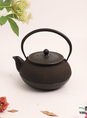 日本铁壶（中） 630ml 南部铁器 手工铸铁雕刻烧水壶 现货