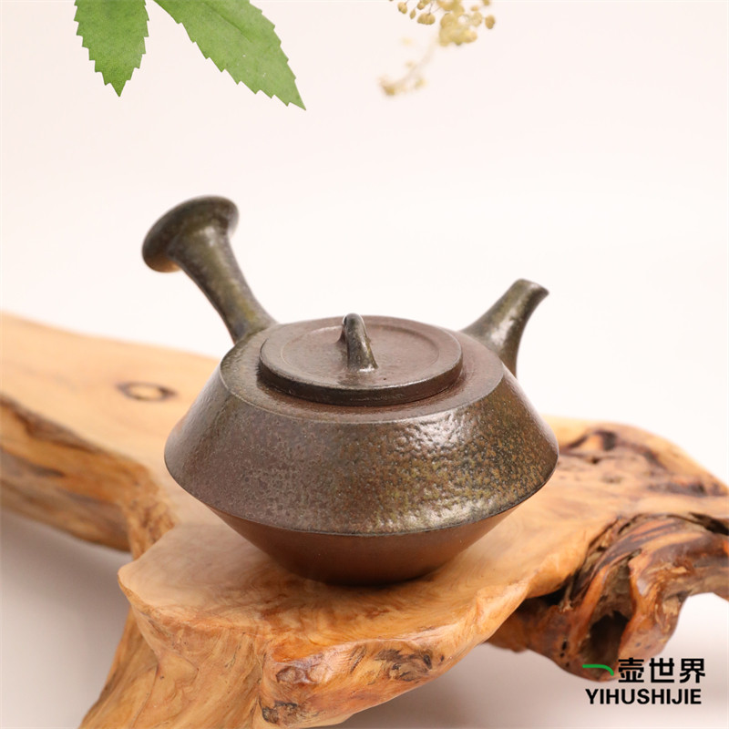 日本常滑烧 小西洋平 #13柴烧150ml纯手工日式紫砂侧把陶茶壶现货