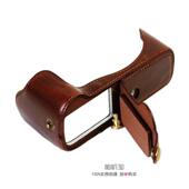 适用尼康D810 真皮便携保护半套 皮套底座 D800E D800单反相机包