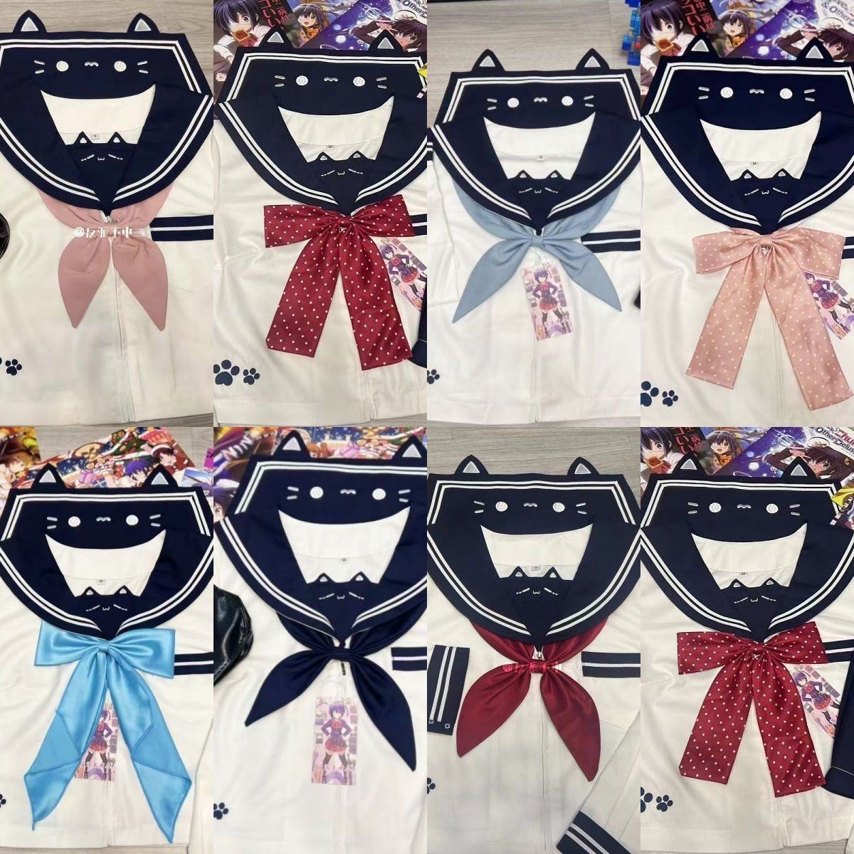 反派不中二原创jk制服懒喵日记水手服小猫咪可爱学生装校园风日系