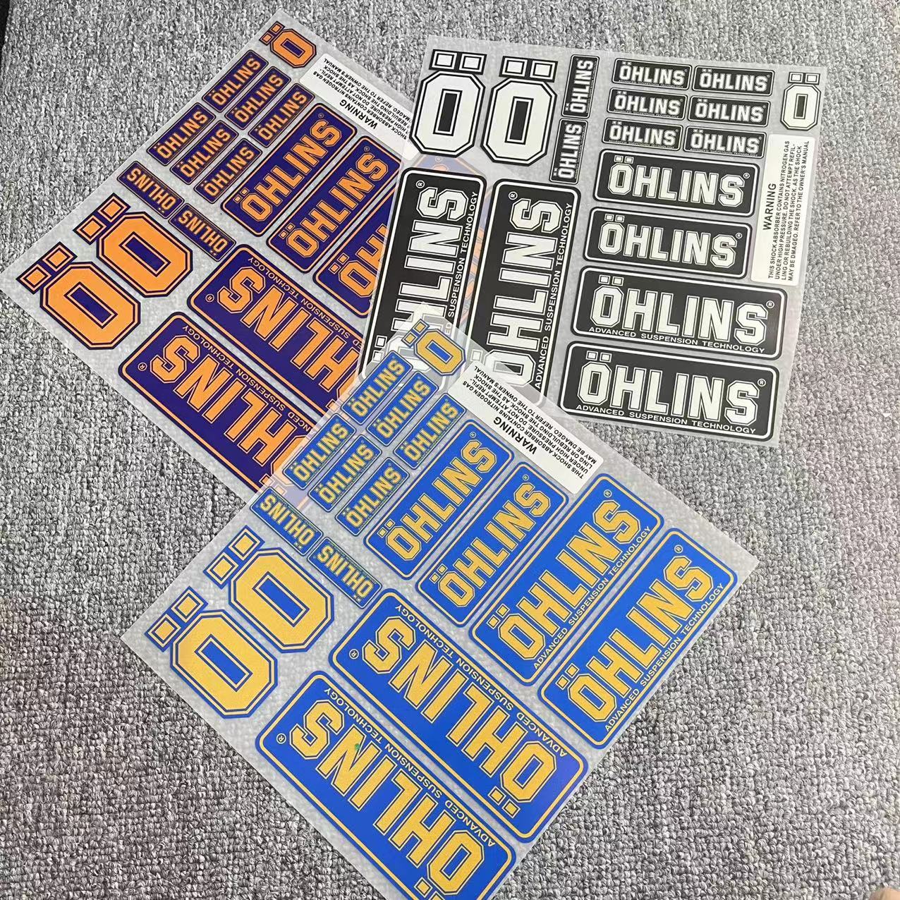 摩托车电动车小轿车机车新款减震奥林斯OHLINS套反光防水贴纸贴花,摩托车/装备/配件,贴纸/贴膜,淘宝优惠券,粉丝福利购,淘宝优惠卷