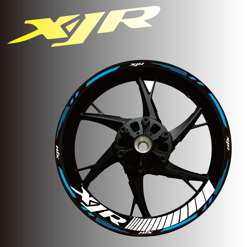 适用于雅马哈踏板机车摩托车轮毂贴纸XJPNMAX 反光TMX钢圈贴花