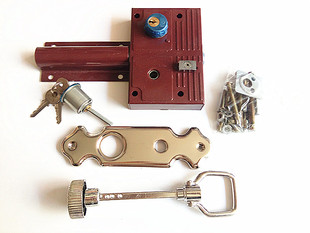 仙阁大门锁农村大门锁 双开大门锁双扇门机械齿条锁大街门锁208型