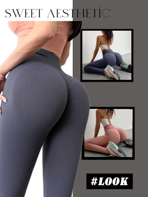 蜜桃臀超轻薄无缝瑜珈服健身运动